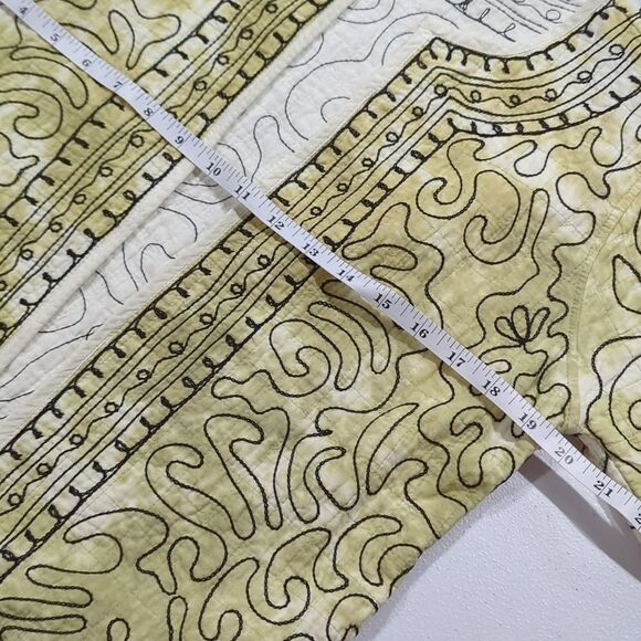 Parsley & Sage Jacket Womens Small Green Quilted Lightweight Reversible Art - Picture 7 of 8